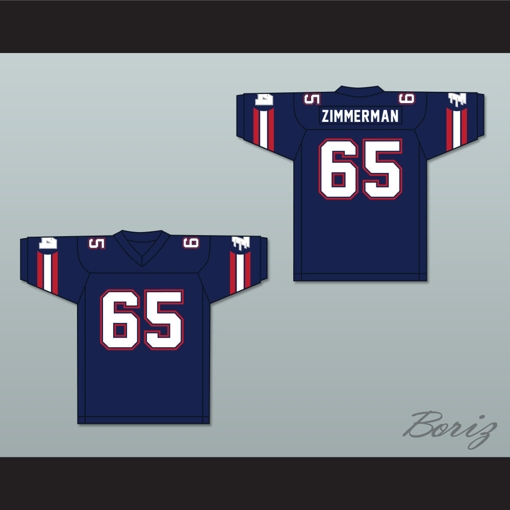 1985 USFL Gary Zimmerman 65 Los Angeles Express Road Football Jersey
