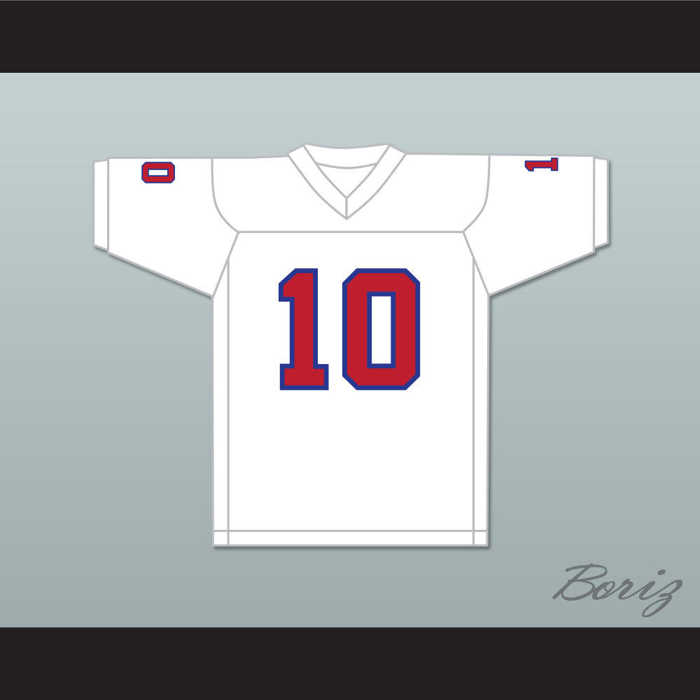 1983 USFL Glenn Inverso 10 New Jersey Generals Home Football Jersey