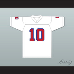 1983 USFL Glenn Inverso 10 New Jersey Generals Home Football Jersey