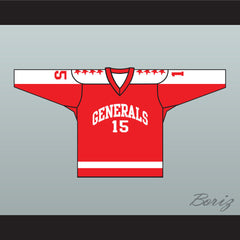 1970 EHL Greensboro Generals Red Hockey Jersey