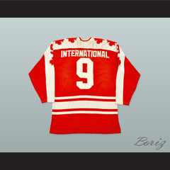 1974 Summit Series Gordie Howe 9 Canada Hockey Jersey
