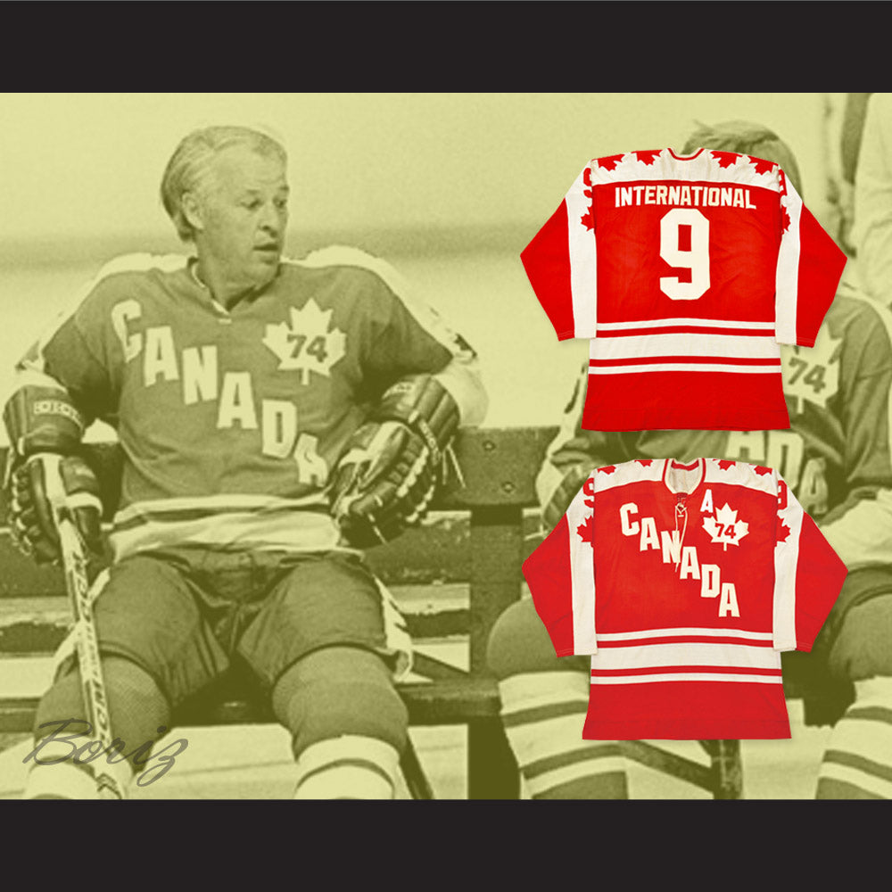 1974 Summit Series Gordie Howe 9 Canada Hockey Jersey