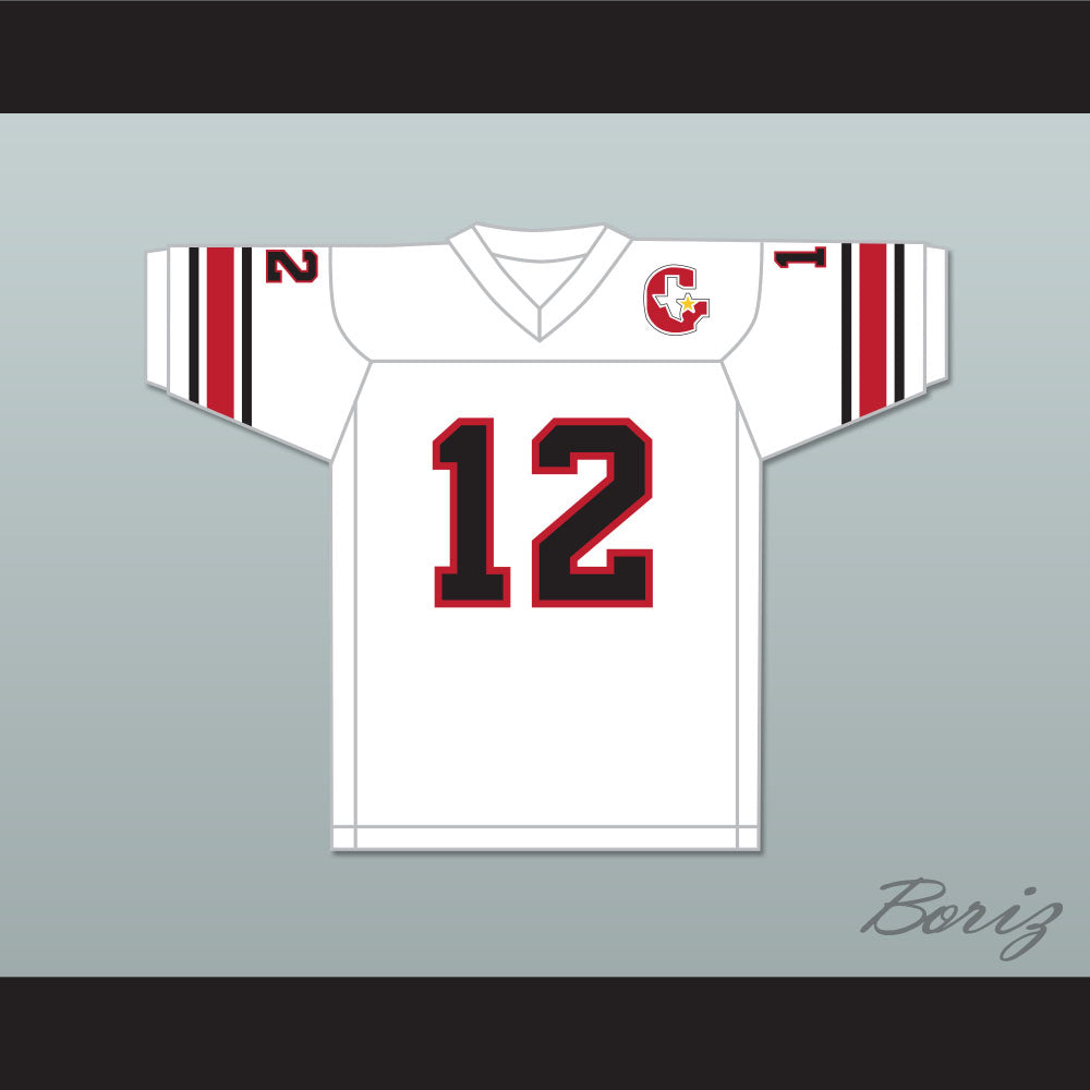 1984 USFL Jim Kelly 12 Houston Gamblers Home Football Jersey with Patch