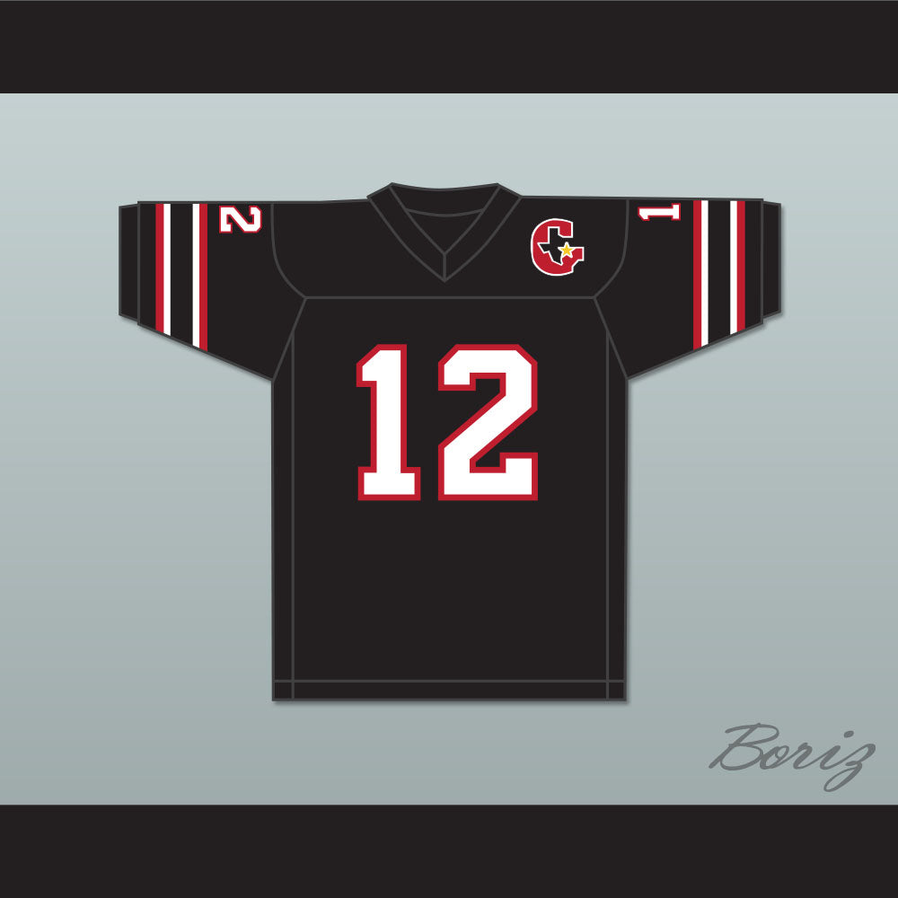 1984 USFL Jim Kelly 12 Houston Gamblers Road Football Jersey with Patch