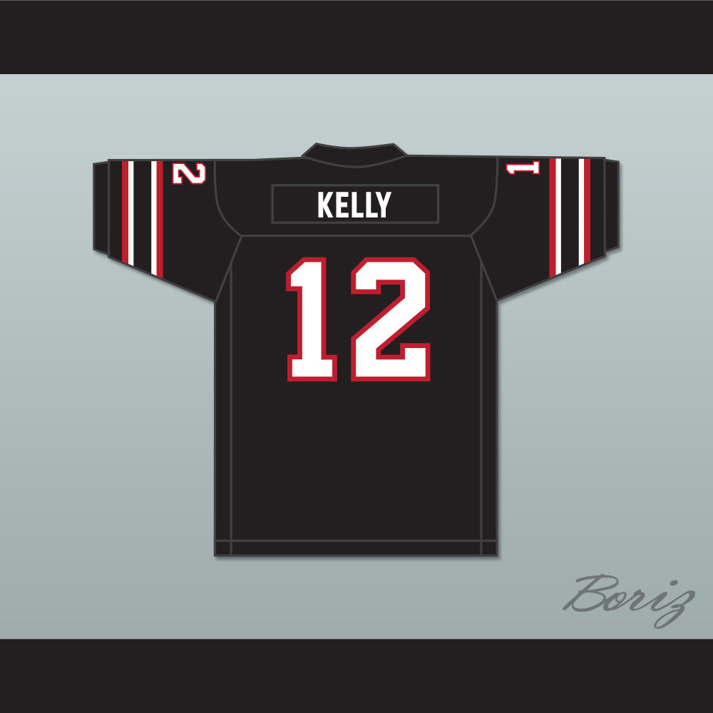 1984 USFL Jim Kelly 12 Houston Gamblers Road Football Jersey with Patch