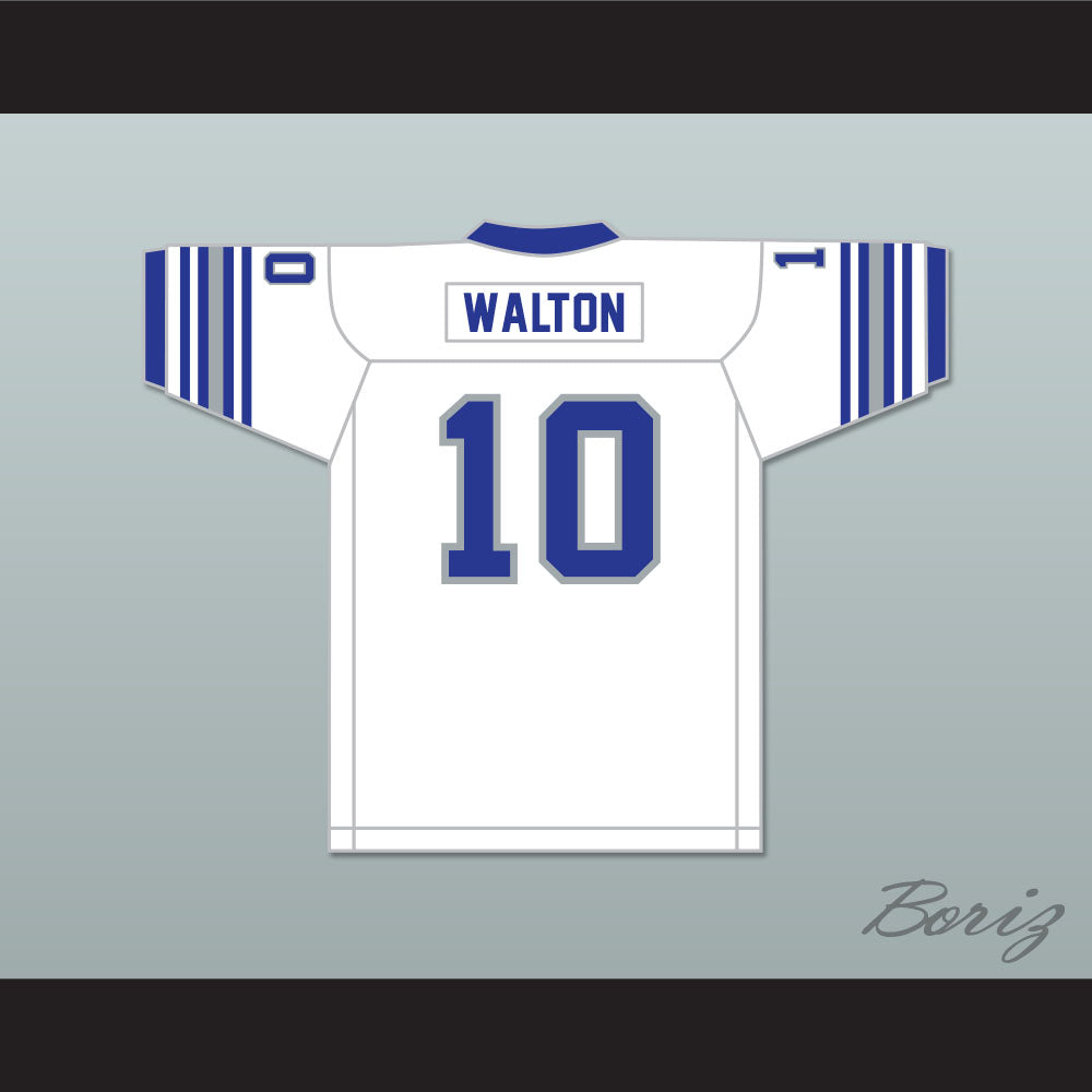 1975 WFL Johnnie Walton 10 San Antonio Wings Home Football Jersey with Patch