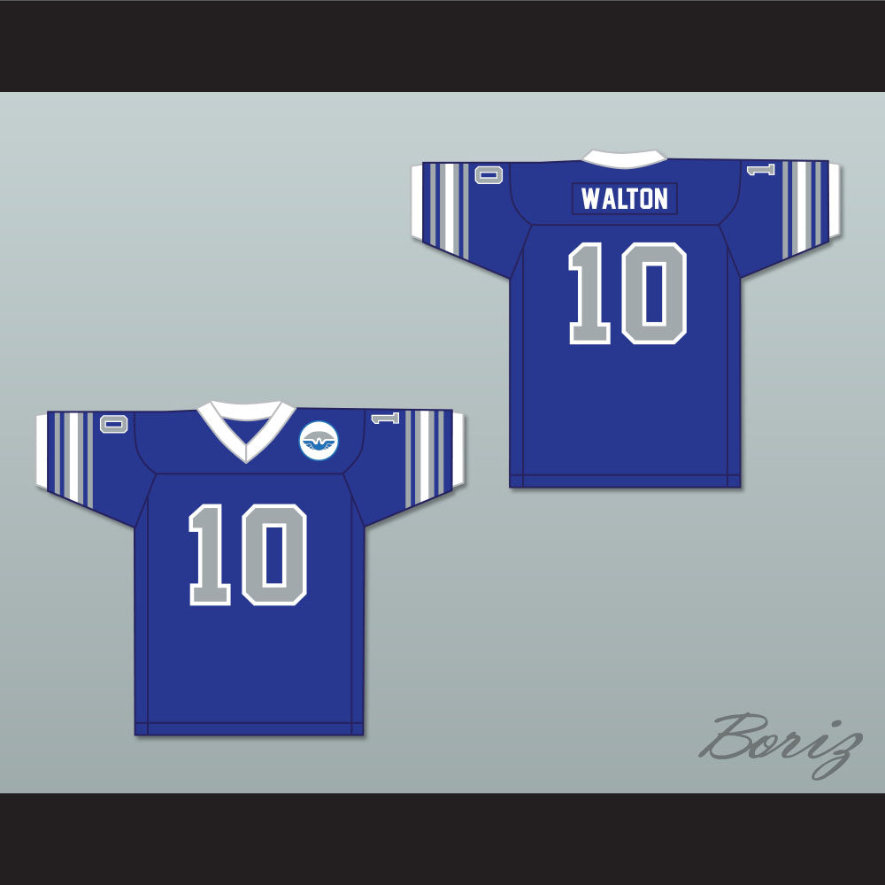 1975 WFL Johnnie Walton 10 San Antonio Wings Road Football Jersey with Patch