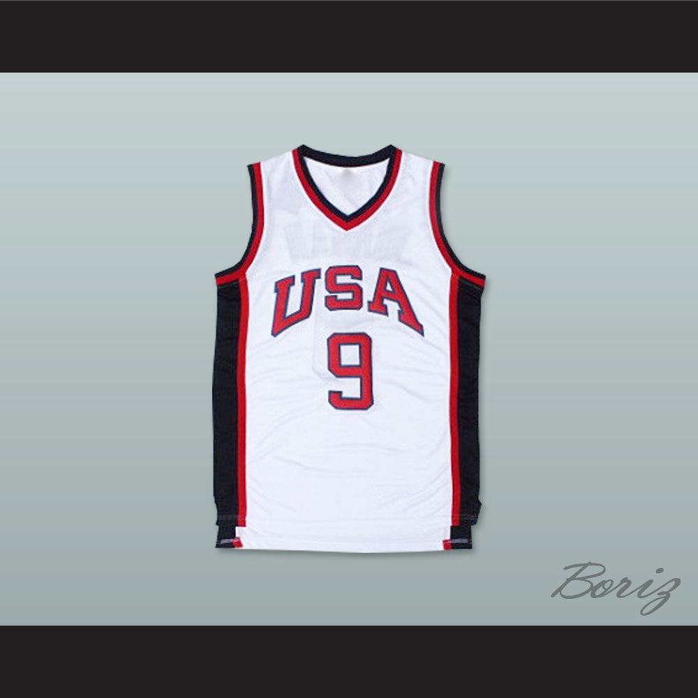 1984 Michael Jordan 9 USA Team Home Basketball Jersey