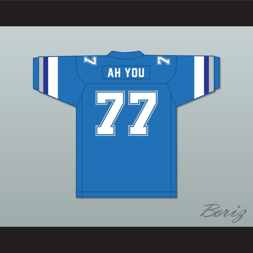 1983 USFL Junior Ah You 77 Boston Breakers Road Football Jersey