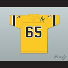 1974 WFL Lloyd Voss 65 New York Stars Road Football Jersey with Patch