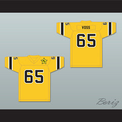 1974 WFL Lloyd Voss 65 New York Stars Road Football Jersey with Patch