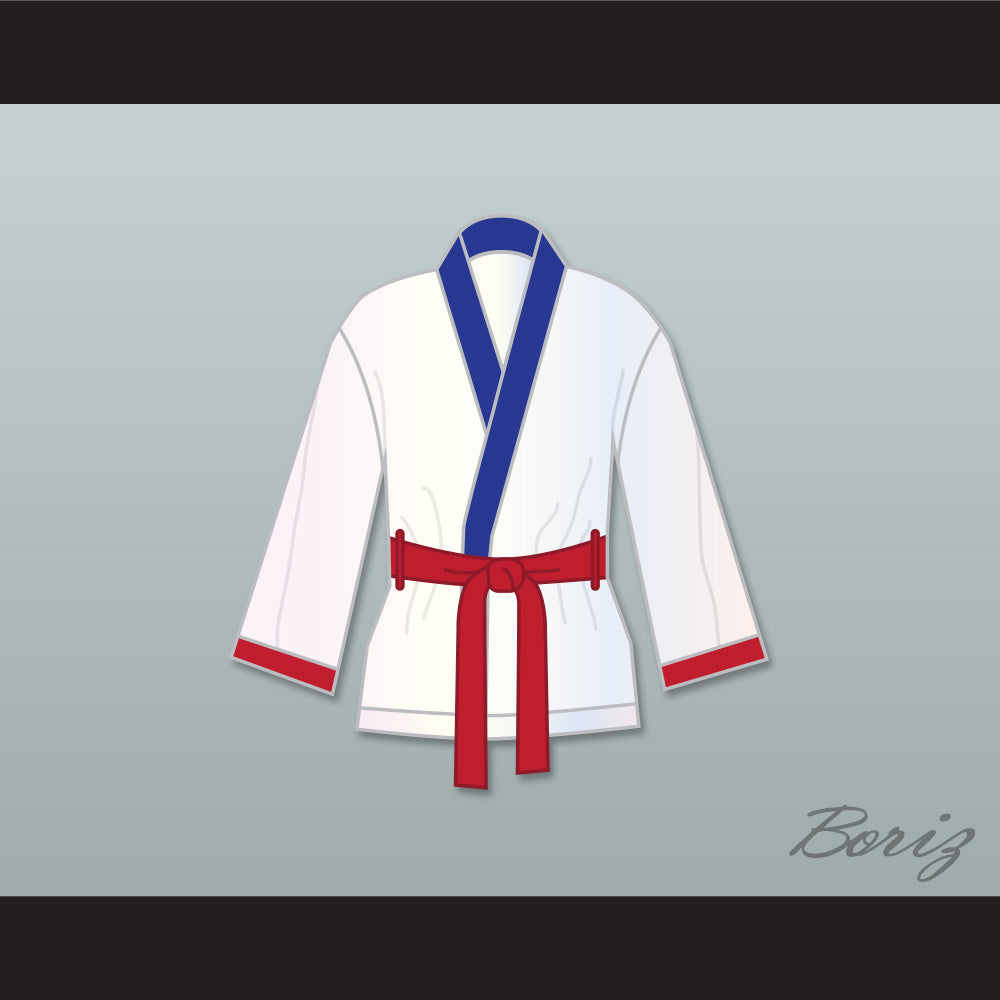 'Irish' Micky Ward White Satin Half Boxing Robe