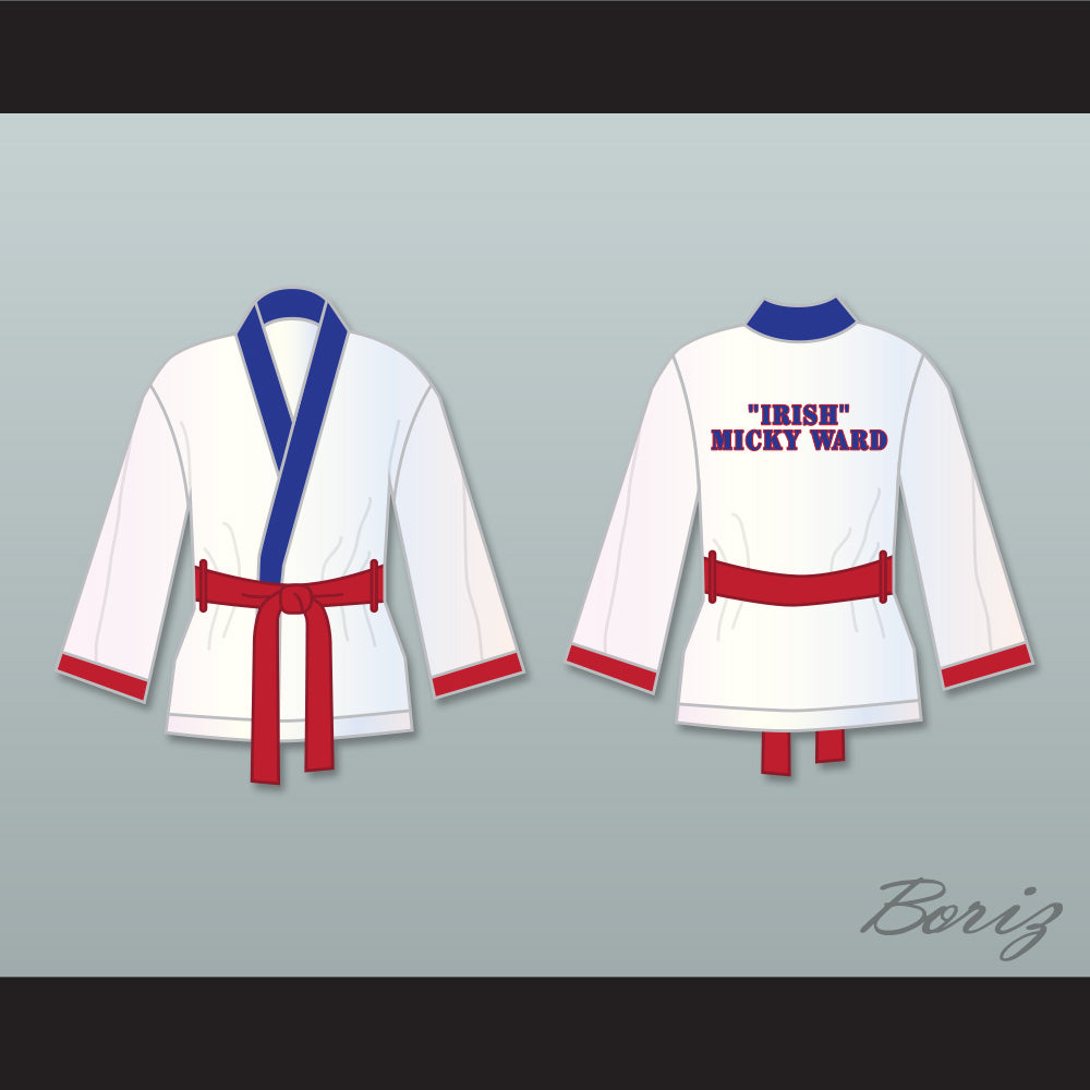 'Irish' Micky Ward White Satin Half Boxing Robe
