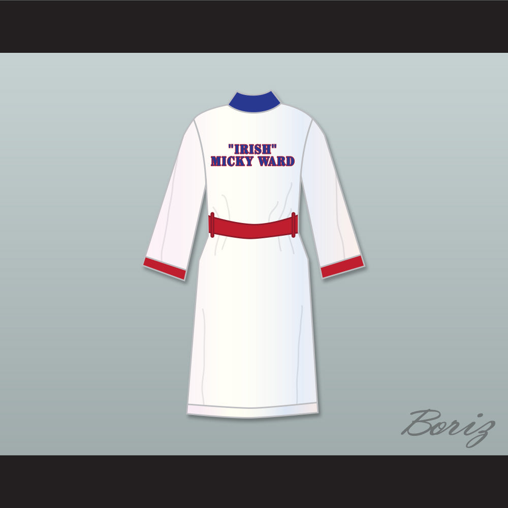 'Irish' Micky Ward White Satin Full Boxing Robe
