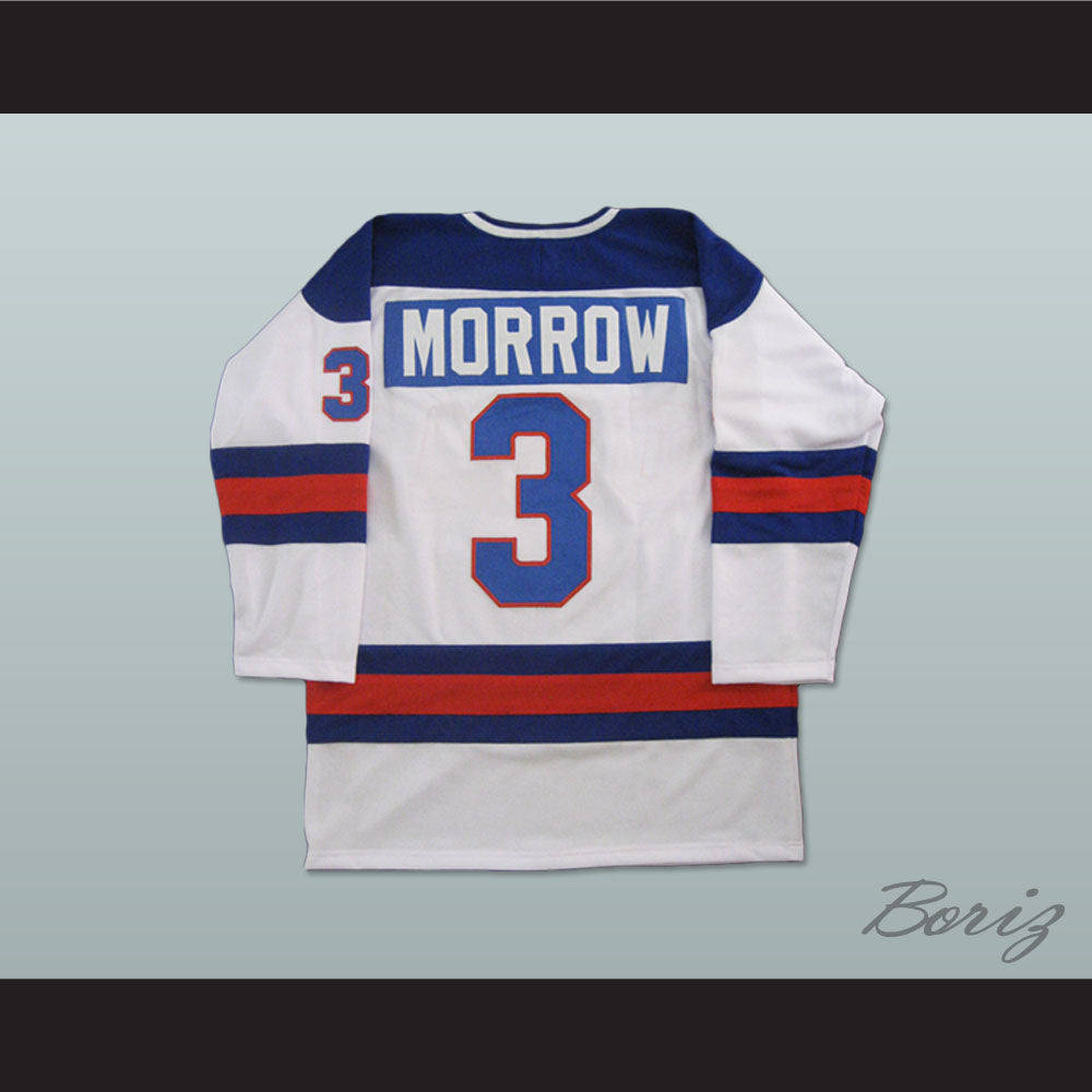 1980 Miracle On Ice Team USA Ken Morrow 3 Hockey Jersey White