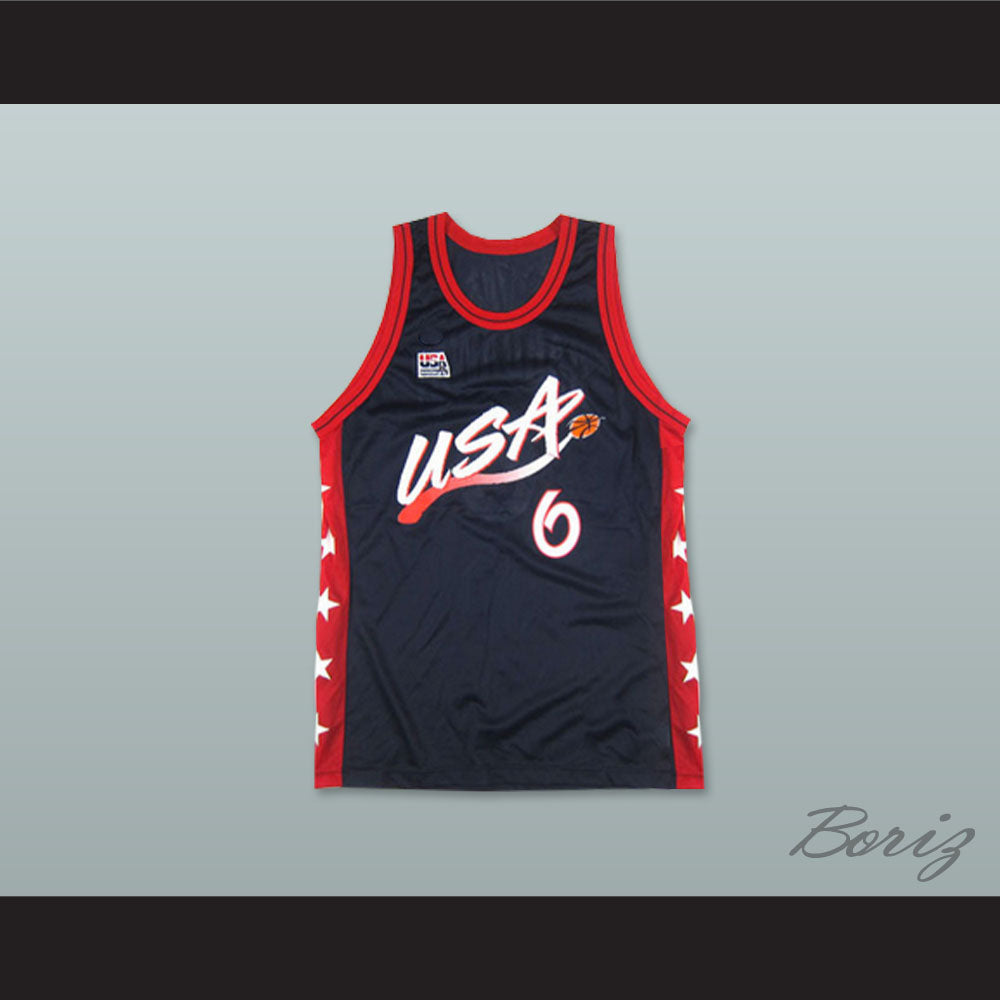 1996 Penny Hardaway 6 USA Team Away Basketball Jersey