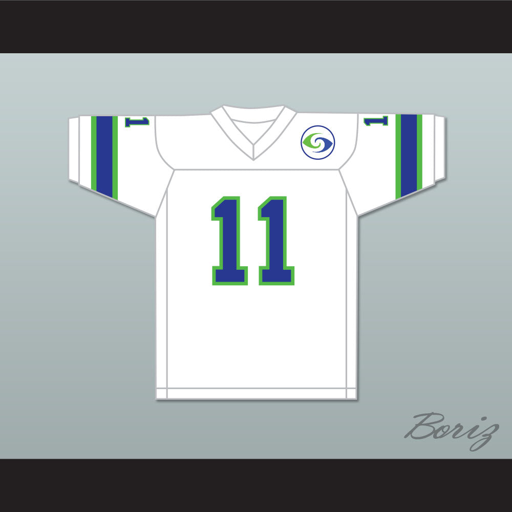 1974 WFL Pete Beathard 11 Portland Storm Home Football Jersey with Patch