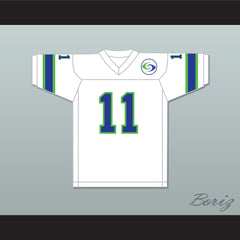 1974 WFL Pete Beathard 11 Portland Storm Home Football Jersey with Patch