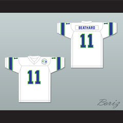 1974 WFL Pete Beathard 11 Portland Storm Home Football Jersey with Patch
