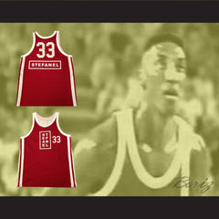 1991 Exhibition Game Scottie Pippen 33 Stefanel Trieste Basketball Jersey