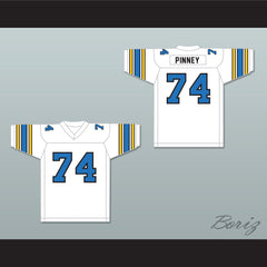 1985 USFL Ray Pinney 74 Oakland Invaders Home Football Jersey