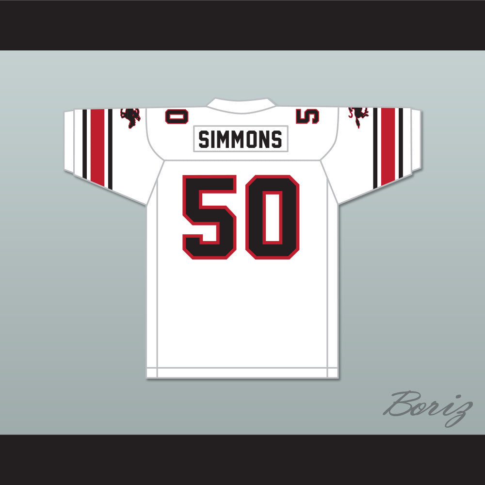 1985 USFL Ron Simmons 50 Tampa Bay Bandits Home Football Jersey