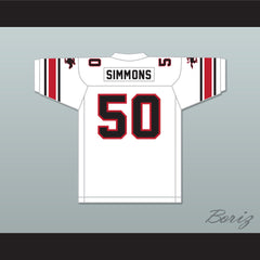 1985 USFL Ron Simmons 50 Tampa Bay Bandits Home Football Jersey