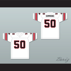 1985 USFL Ron Simmons 50 Tampa Bay Bandits Home Football Jersey