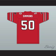 1985 USFL Ron Simmons 50 Tampa Bay Bandits Road Football Jersey