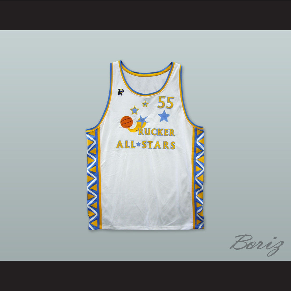 1996 Style Rucker All Stars 55 White Basketball Jersey