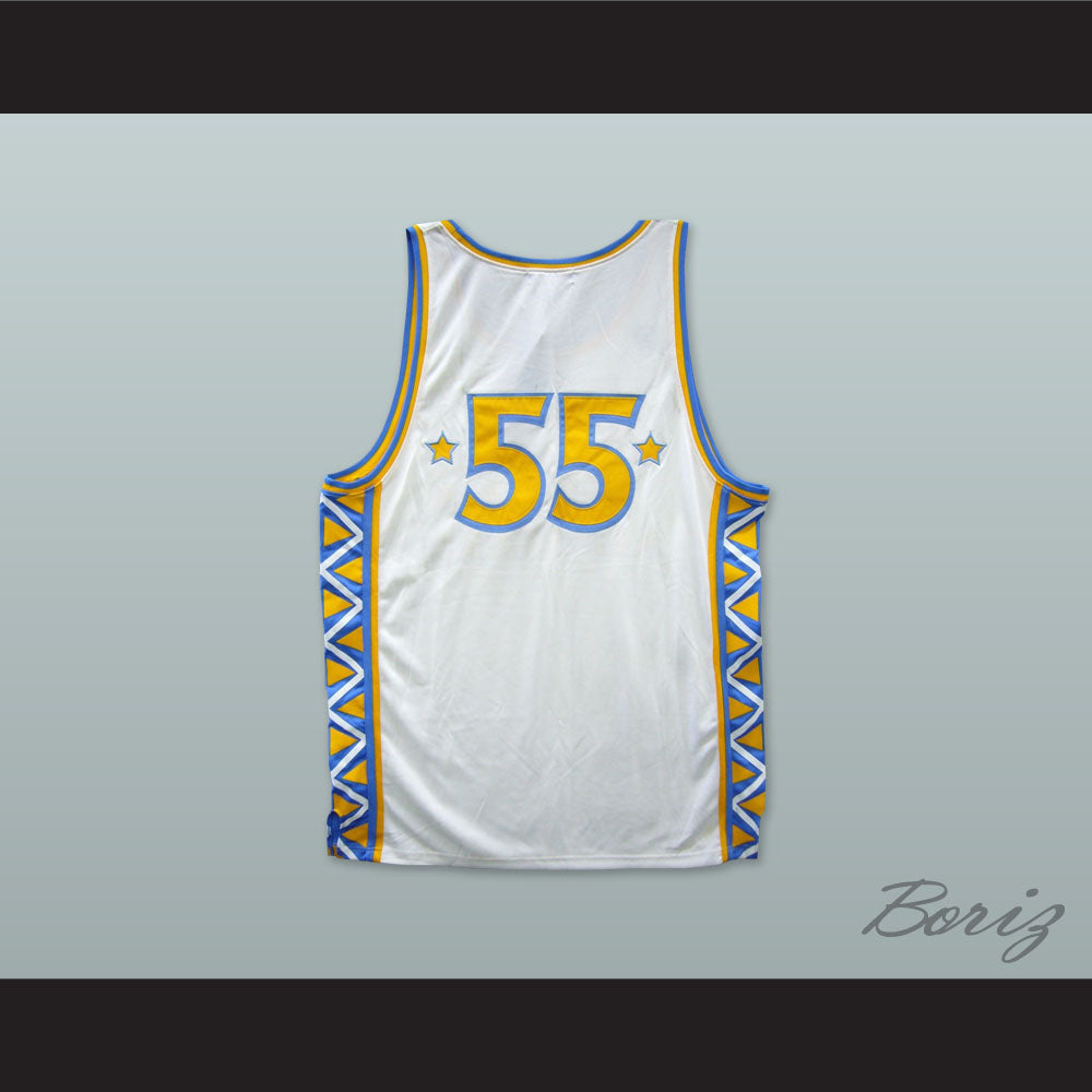 1996 Style Rucker All Stars 55 White Basketball Jersey