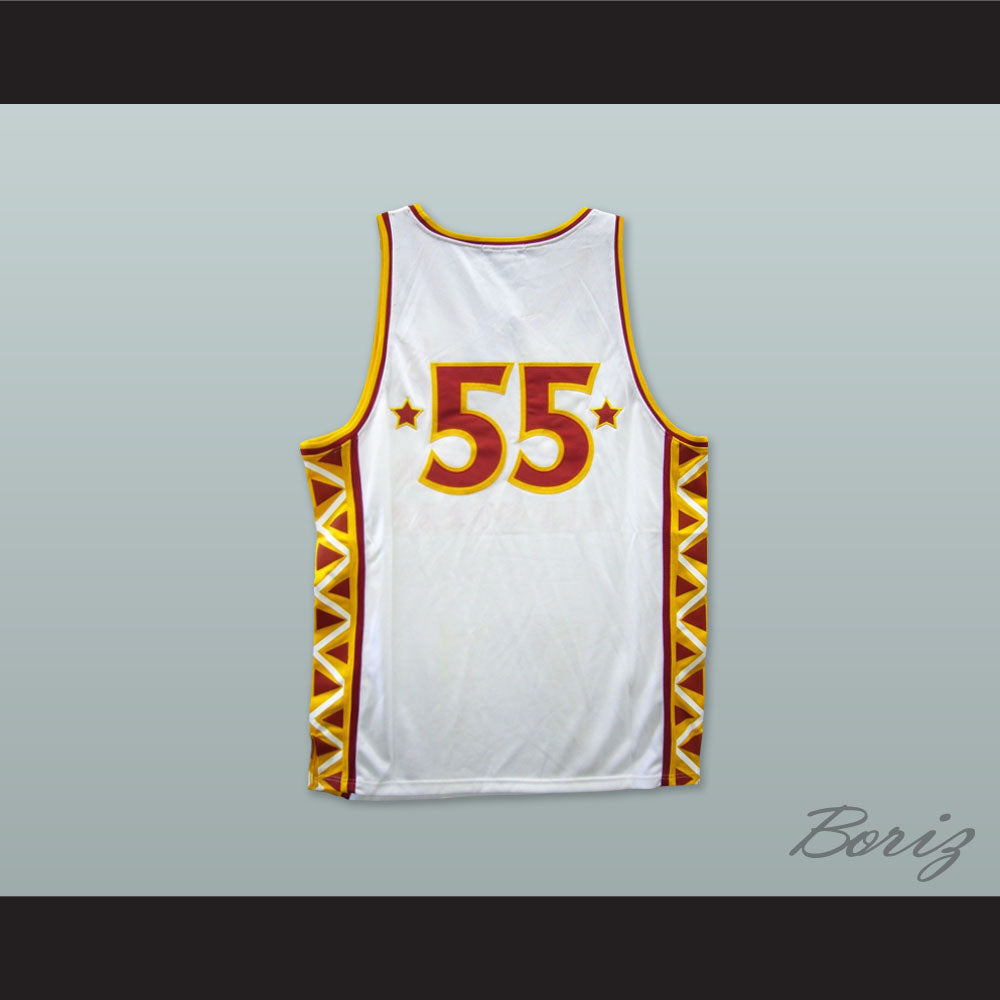 1996 Hot Chile Style Rucker All Stars 55 White Basketball Jersey