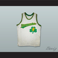 1972 Rucker Park Shamrocks 9 White Basketball Jersey