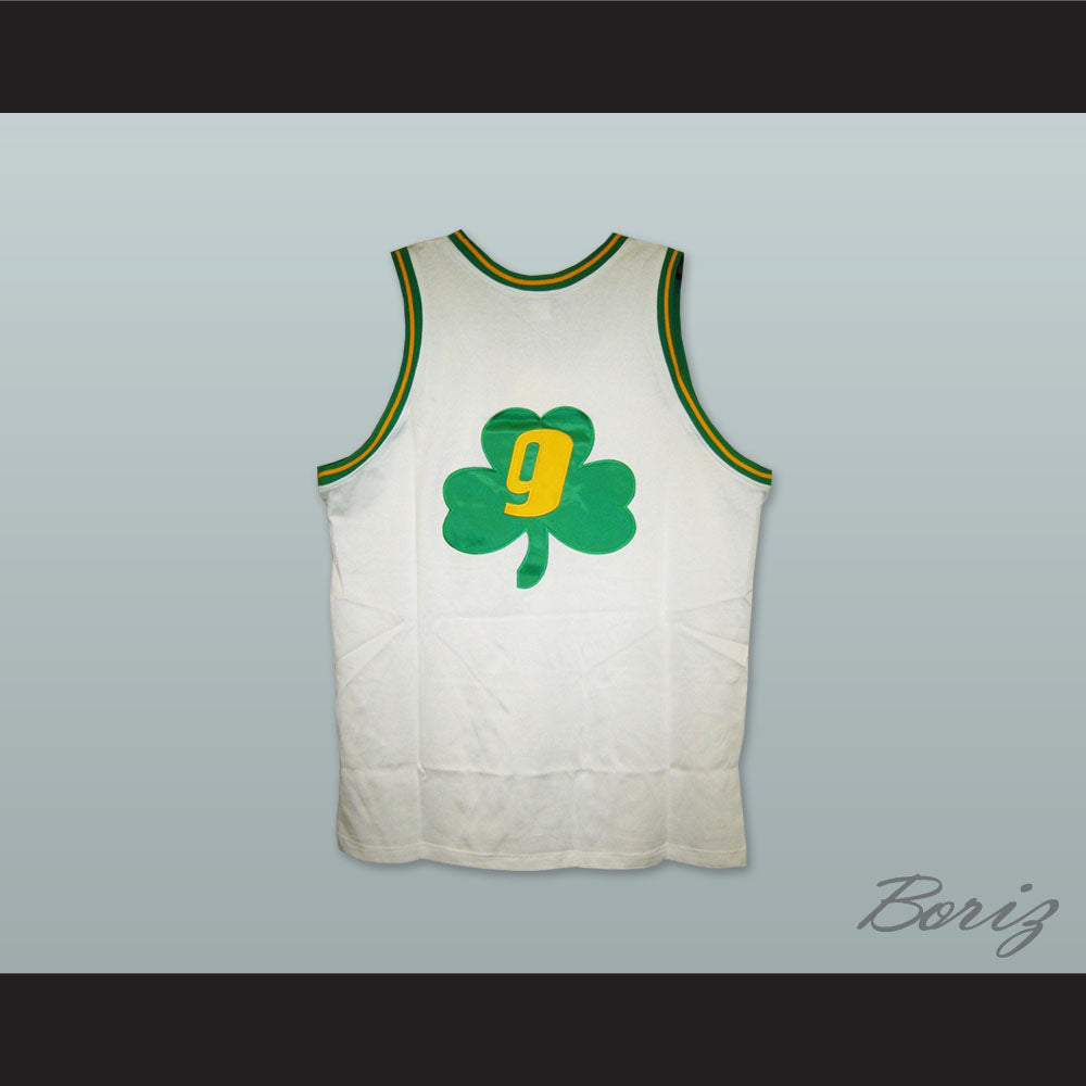 1972 Rucker Park Shamrocks 9 White Basketball Jersey