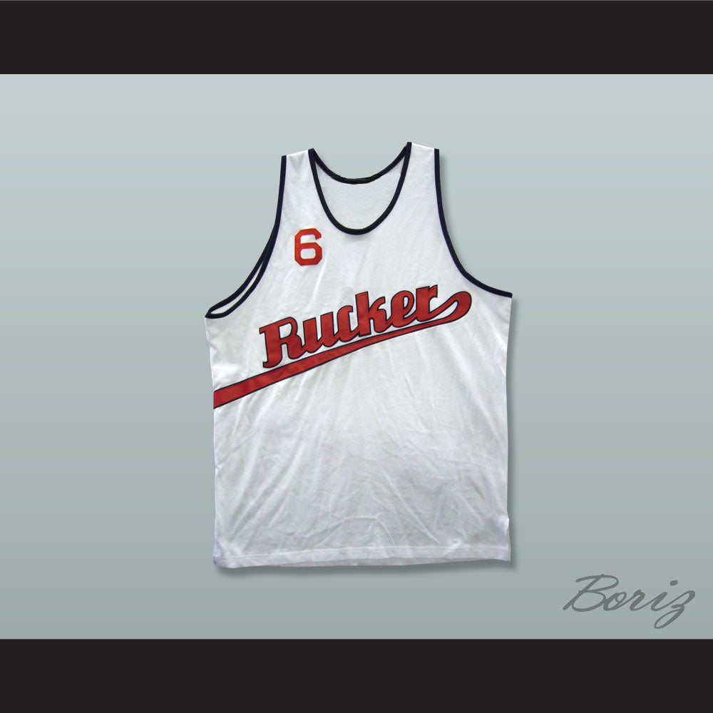 1977 Rucker Park 6 White Basketball Jersey