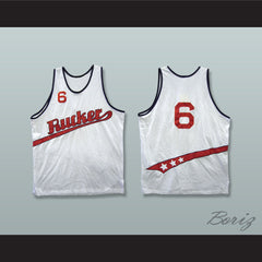 1977 Rucker Park 6 White Basketball Jersey