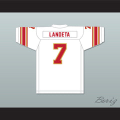 1985 USFL Sean Landeta 7 Baltimore Stars Home Football Jersey
