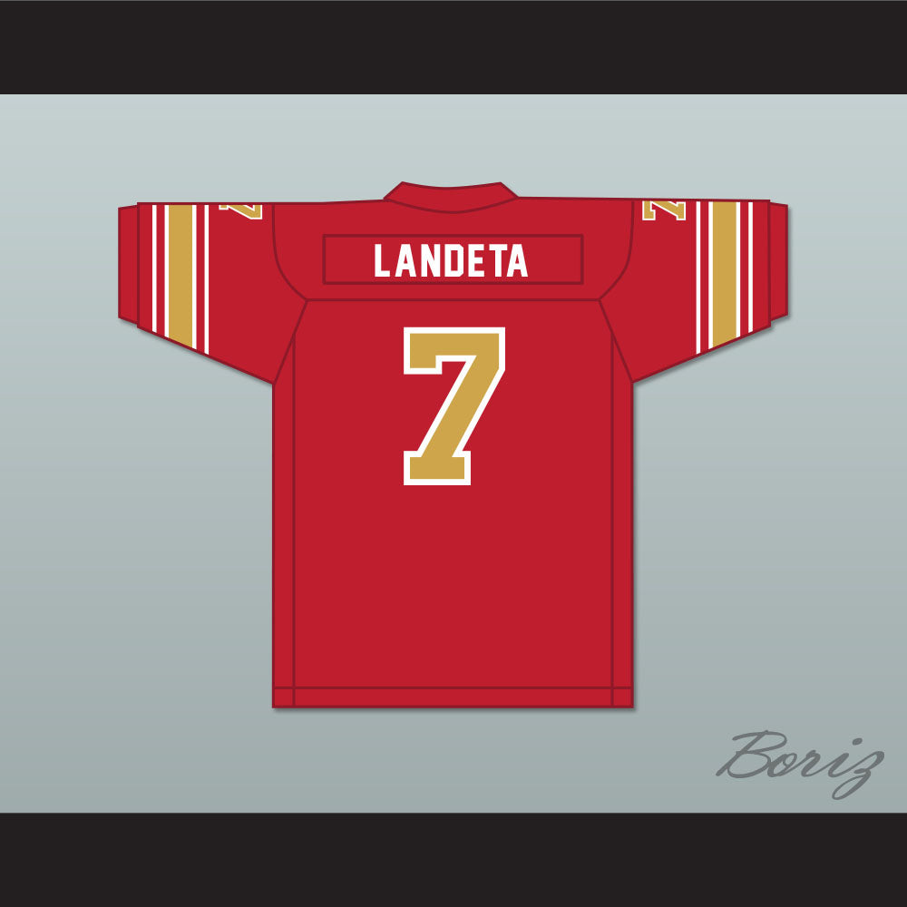 1985 USFL Sean Landeta 7 Baltimore Stars Road Football Jersey