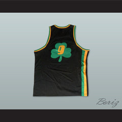 1972 Rucker Park Shamrocks 9 Black Basketball Jersey