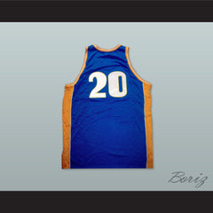 1960 Rucker Park Sonics 20 Blue Basketball Jersey