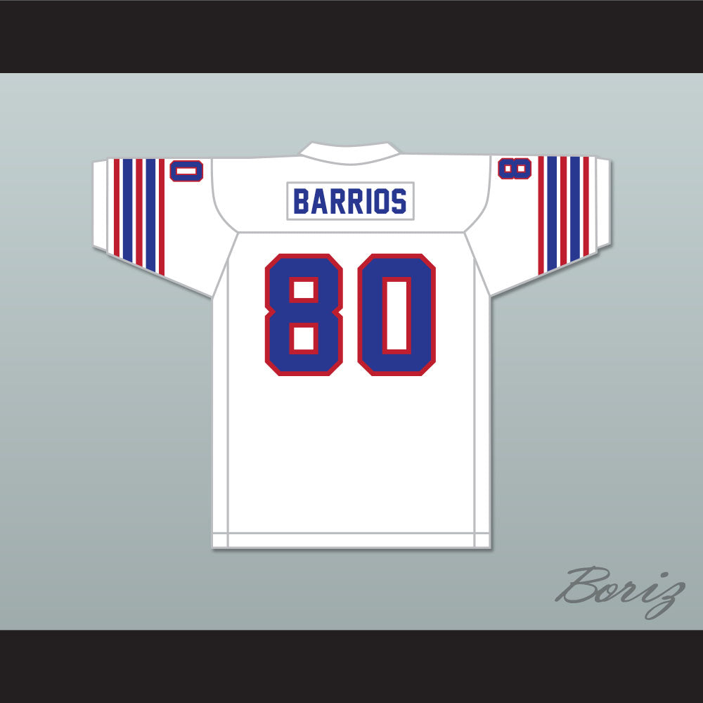 1974 WFL Steve Barrios 80 Birmingham Americans Home Football Jersey