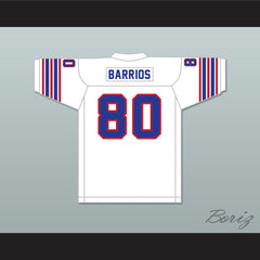 1974 WFL Steve Barrios 80 Birmingham Americans Home Football Jersey