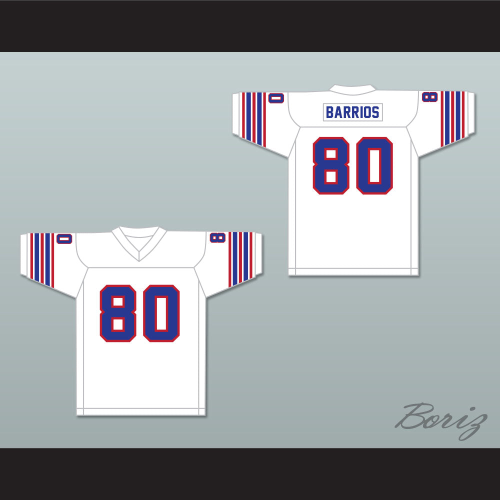 1974 WFL Steve Barrios 80 Birmingham Americans Home Football Jersey