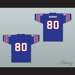 1974 WFL Steve Barrios 80 Birmingham Americans Road Football Jersey