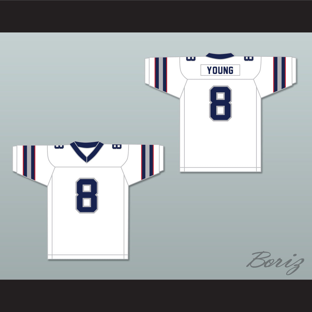 1984 USFL Steve Young 8 Los Angeles Express Home Football Jersey