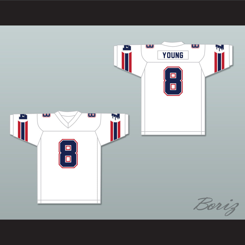 1985 USFL Steve Young 8 Los Angeles Express Home Football Jersey