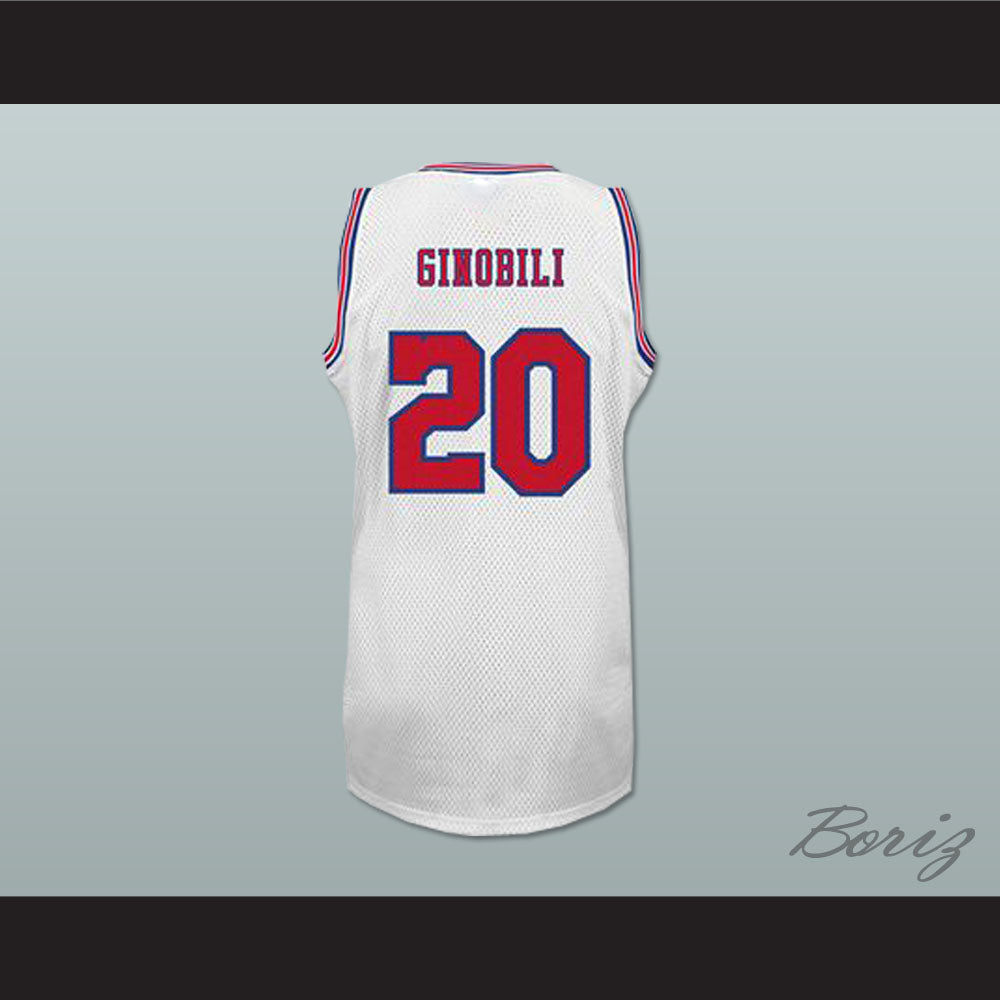 1970-71 Manu Ginobili 20 Texas Chaparrals Home Basketball Jersey