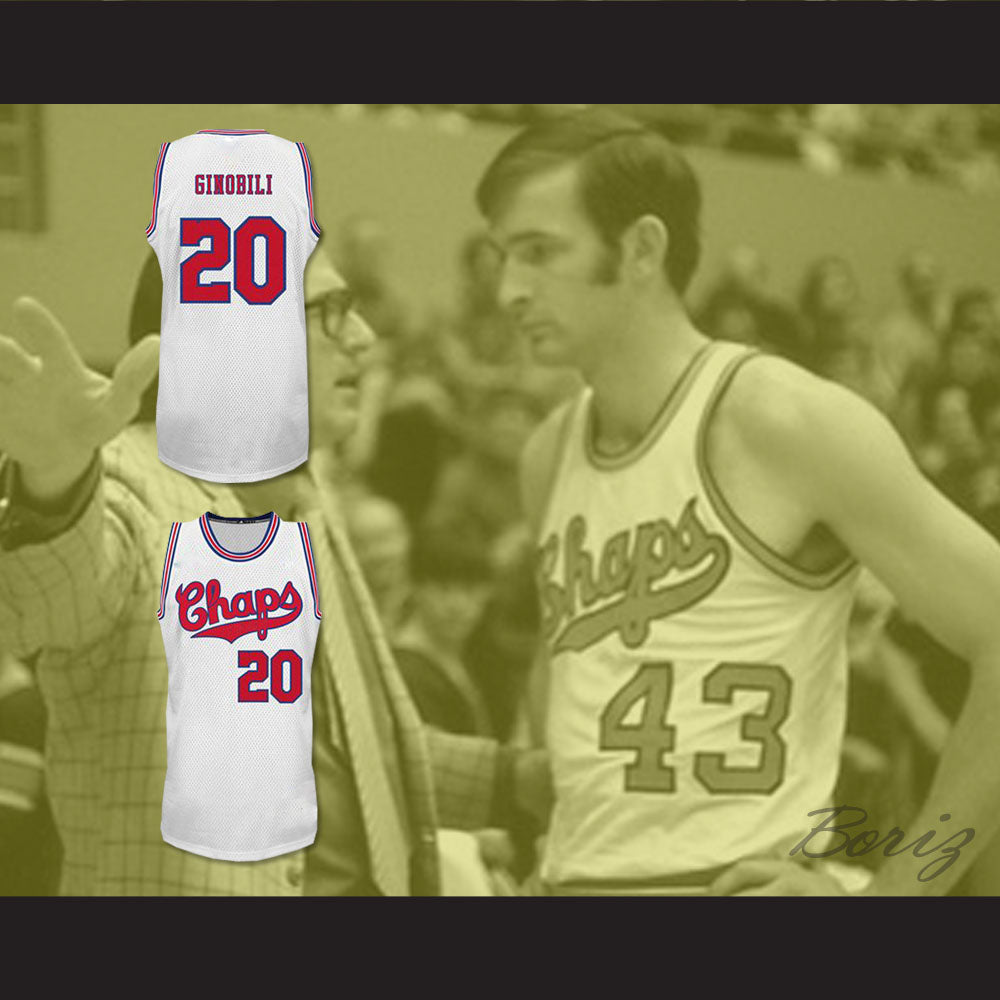 1970-71 Manu Ginobili 20 Texas Chaparrals Home Basketball Jersey