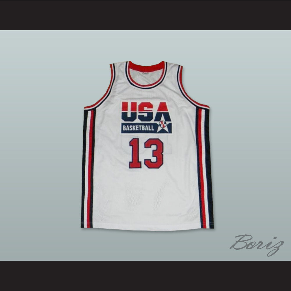 1992 Chris Mullin 13 USA Team Home Basketball Jersey