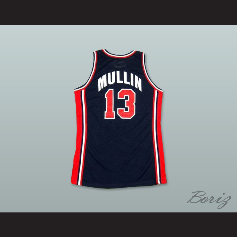 1992 Chris Mullin 13 USA Team Away Basketball Jersey